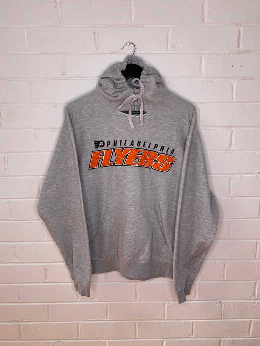 grey hoodie philly flyers orange logo