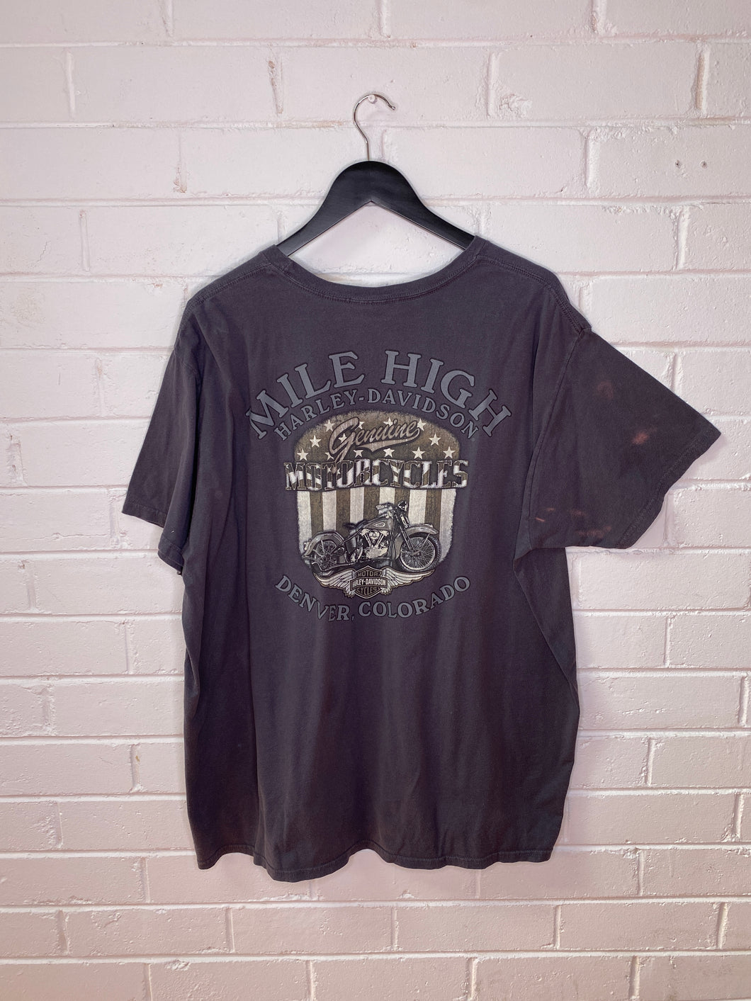Vintage Mile High Harley Davidson Tee